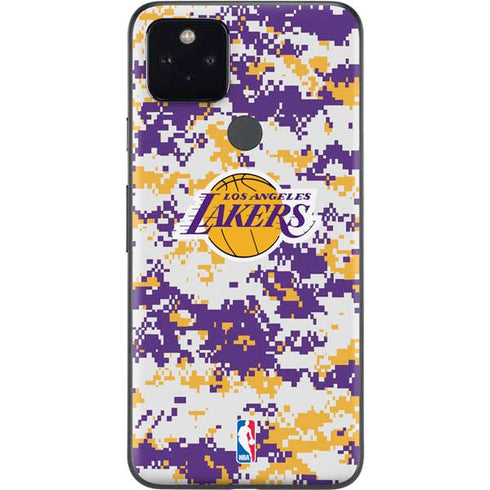 NBA Los Angeles Lakers Digi Camo Google Pixel 5a Skin